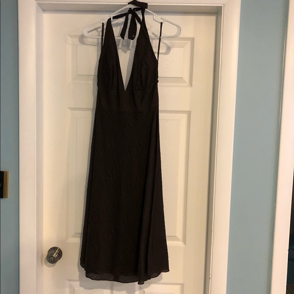 NWT brown halter dress